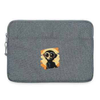 Singe - Sacoche pour ordinateur portable 15 pouces - gris chiné - Devant