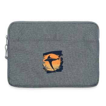 Manta Rays Retro - Laptop bag 15" - heather grey - Front