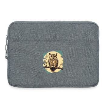 Eule - Laptoptasche 15" - Grau meliert - Vorne