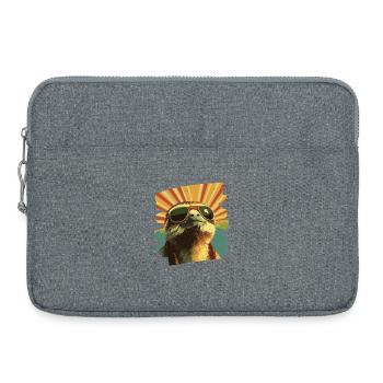 Sloth Retro - Laptop bag 15" - heather grey - Front