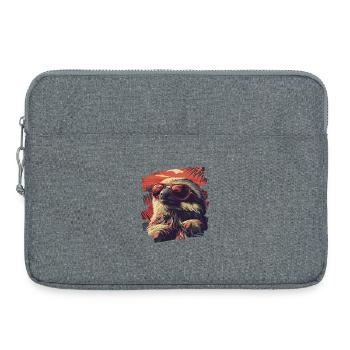 Sloth Retro - Laptop bag 15" - heather grey - Front