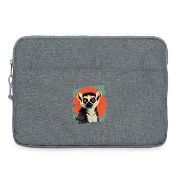 Lemur Retro - Laptop bag 15" - heather grey - Front