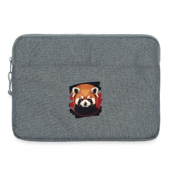 Petit panda - Sacoche pour ordinateur portable 15 pouces - gris chiné - Devant