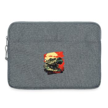 Crocodile Retro - Laptop bag 15" - heather grey - Front