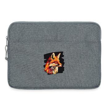 L’art du renard - Sacoche pour ordinateur portable 15 pouces - gris chiné - Devant