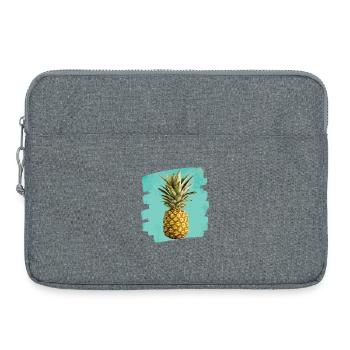 Ananas - Laptoptasche 15" - Grau meliert - Vorne