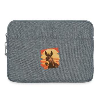 Esel - Laptoptasche 15" - Grau meliert - Vorne
