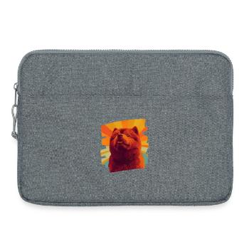 Chow Chow - Sacoche pour ordinateur portable 15 pouces - gris chiné - Devant
