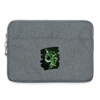 Chat de la Saint-Patrick - Sacoche pour ordinateur portable 15 pouces - gris chiné - Devant