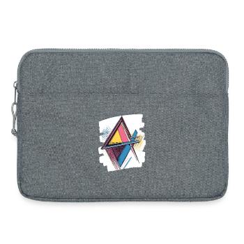 Années 80 - Sacoche pour ordinateur portable 15 pouces - gris chiné - Devant