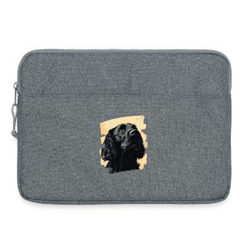 Cocker Spaniel - Sacoche pour ordinateur portable 15 pouces - gris chiné - Devant
