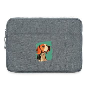 Beagle - Sacoche pour ordinateur portable 15 pouces - gris chiné - Devant