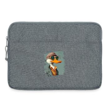 Ferme de canards - Sacoche pour ordinateur portable 15 pouces - gris chiné - Devant