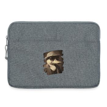 Ferme de canards - Sacoche pour ordinateur portable 15 pouces - gris chiné - Devant