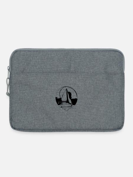 Segeln - Laptoptasche 15" - Grau meliert