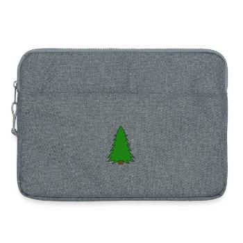 Tree, fir, nature, forest, conifer, spruce, spruce - Laptop bag 15" - heather grey - Front