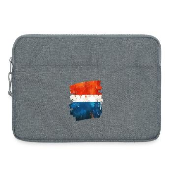 Drapeau néerlandais Pays-Bas Pays-Bas - Sacoche pour ordinateur portable 15 pouces - gris chiné - Devant
