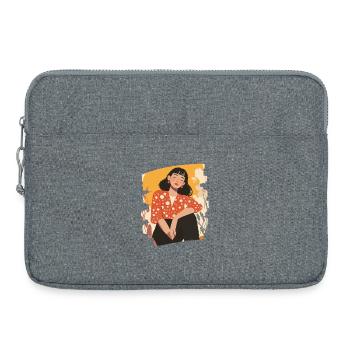 Relax Meditation Selfcare Me-Time - Laptoptasche 15" - Grau meliert - Vorne
