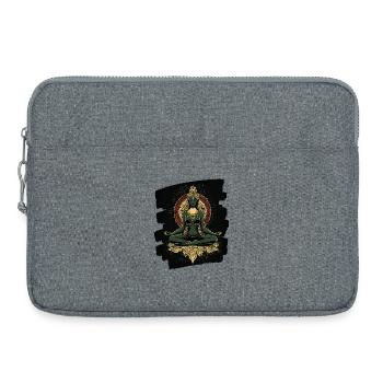 Yoga Namaste Méditation - Sacoche pour ordinateur portable 15 pouces - gris chiné - Devant