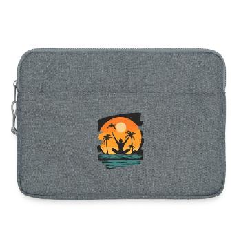 Yoga Namaste Méditation - Sacoche pour ordinateur portable 15 pouces - gris chiné - Devant
