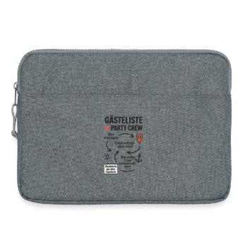 Liste des invités Équipe de fête - Sacoche pour ordinateur portable 15 pouces - gris chiné - Devant