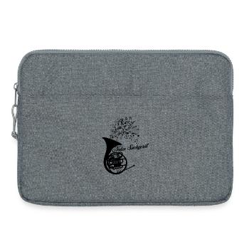 Waldhorn - Das Noten Suchgerät für Musiker - Laptoptasche 15" - Grau meliert - Vorne