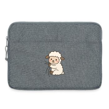 Liebes kleines Schäfchen - Laptoptasche 15" - Grau meliert - Vorne