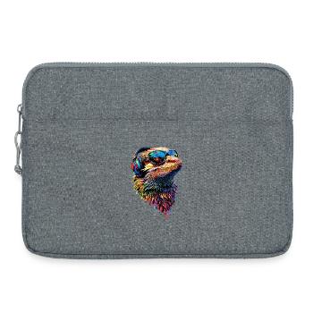 Dragon barbu lézard Dragon barbu Dragons barbus mignons - Sacoche pour ordinateur portable 15 pouces - gris chiné - Devant