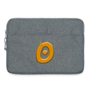 60. Geburtstag - Laptoptasche 15" - Grau meliert - Vorne