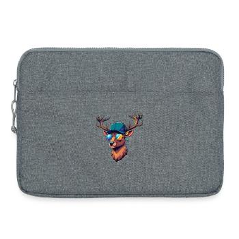 Jagen Jäger Wild Schießen Jagt Hirschgeweih Hirsch - Laptoptasche 15" - Grau meliert - Vorne