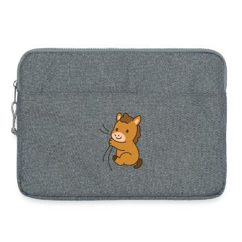 Cuddled foal - Laptop bag 15" - heather grey - Front