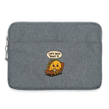 Faisons de l’art Taco' Bout It - Sacoche pour ordinateur portable 15 pouces - gris chiné - Devant