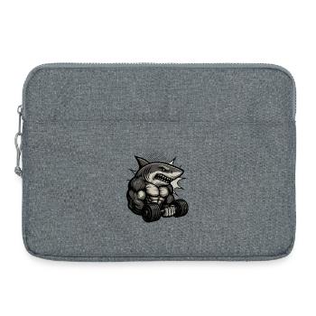 Krafttraining Haibodo Shirtdesign - Laptoptasche 15" - Grau meliert - Vorne