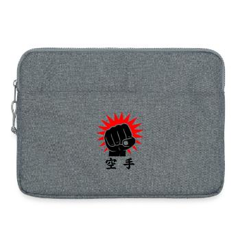 Karate Faust / Fist - Laptop bag 15" - heather grey - Front