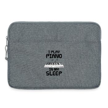 Ich spiele Klavier im Schlaf - Laptoptasche 15" - Grau meliert - Vorne