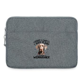 Künstlerisches Porträt eines Labrador Retrievers - Laptoptasche 15" - Grau meliert - Vorne