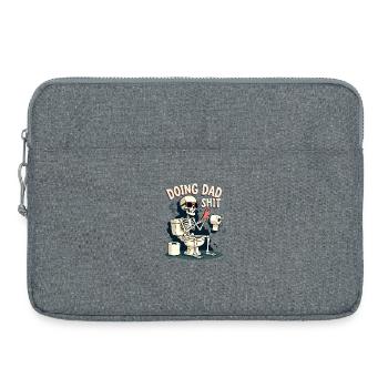 Doing Dad Shit Lustiger Vatertag Doing Dad Shit - Laptoptasche 15" - Grau meliert - Vorne