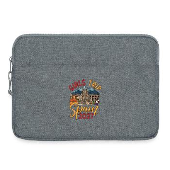 Voyage entre filles en Espagne 2027 - Sacoche pour ordinateur portable 15 pouces - gris chiné - Devant