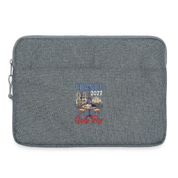Voyage entre filles en France 2027 - Sacoche pour ordinateur portable 15 pouces - gris chiné - Devant