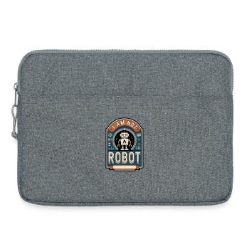 Captcha Humor: I'm Not a Robot - Laptop bag 15" - heather grey - Front