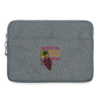 Winemaker humor - Laptop bag 15" - heather grey - Front