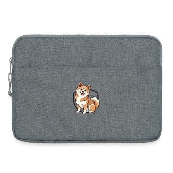Griechischer Kokoni - Laptoptasche 15" - Grau meliert - Vorne