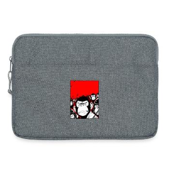 Rébellion des singes - Sacoche pour ordinateur portable 15 pouces - gris chiné - Devant