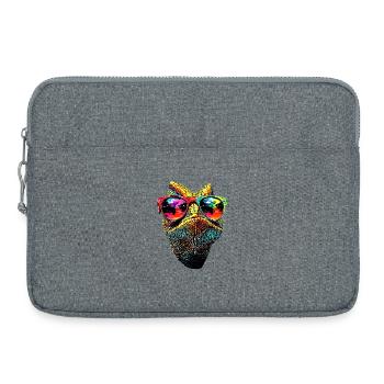 Chameleon Lizard Reptile Chameleon Iguana Lizard - Laptop bag 15" - heather grey - Front