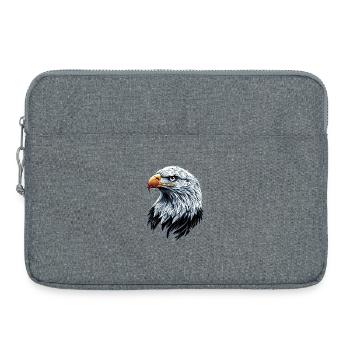 Adler Weißkopfseeadler Steinadler Seeadler Eagle - Laptoptasche 15" - Grau meliert - Vorne