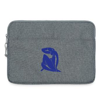 Blue Nude Art Impressionism Matisse Fauvism - Laptop bag 15" - heather grey - Front