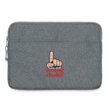 Conception motivante de gestes de la main audacieux - Sacoche pour ordinateur portable 15 pouces - gris chiné - Devant