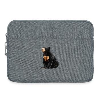 Sun Bear Malaienbär - Laptoptasche 15" - Grau meliert - Vorne