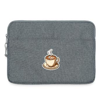 Kaffee - Laptoptasche 15" - Grau meliert - Vorne