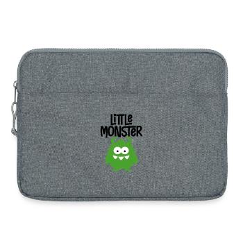 Kleines Monster - Laptoptasche 15" - Grau meliert - Vorne